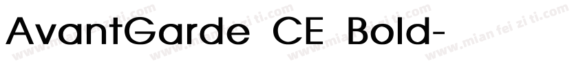 AvantGarde CE Bold字体转换
